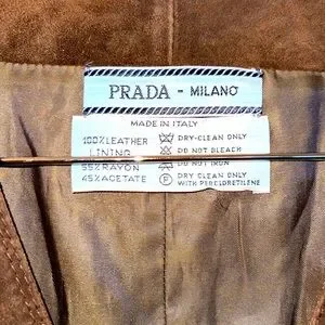 Prada lace down vest, rare, suede, vintage, lined, excellent condition. Prada | Accessories | Prada Lace Down Vest Rare Suede  main image 3